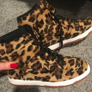 COPY - Brand new cheetah Nike wedge kicks!!!! Love